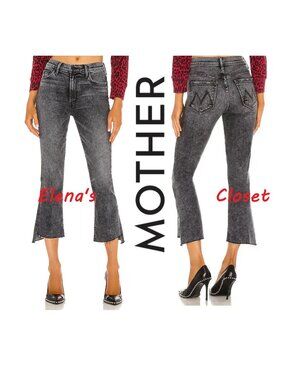 MOTHER DENIM THE INSIDER CROP STEP FRAY TRAIN STOPS sz 27